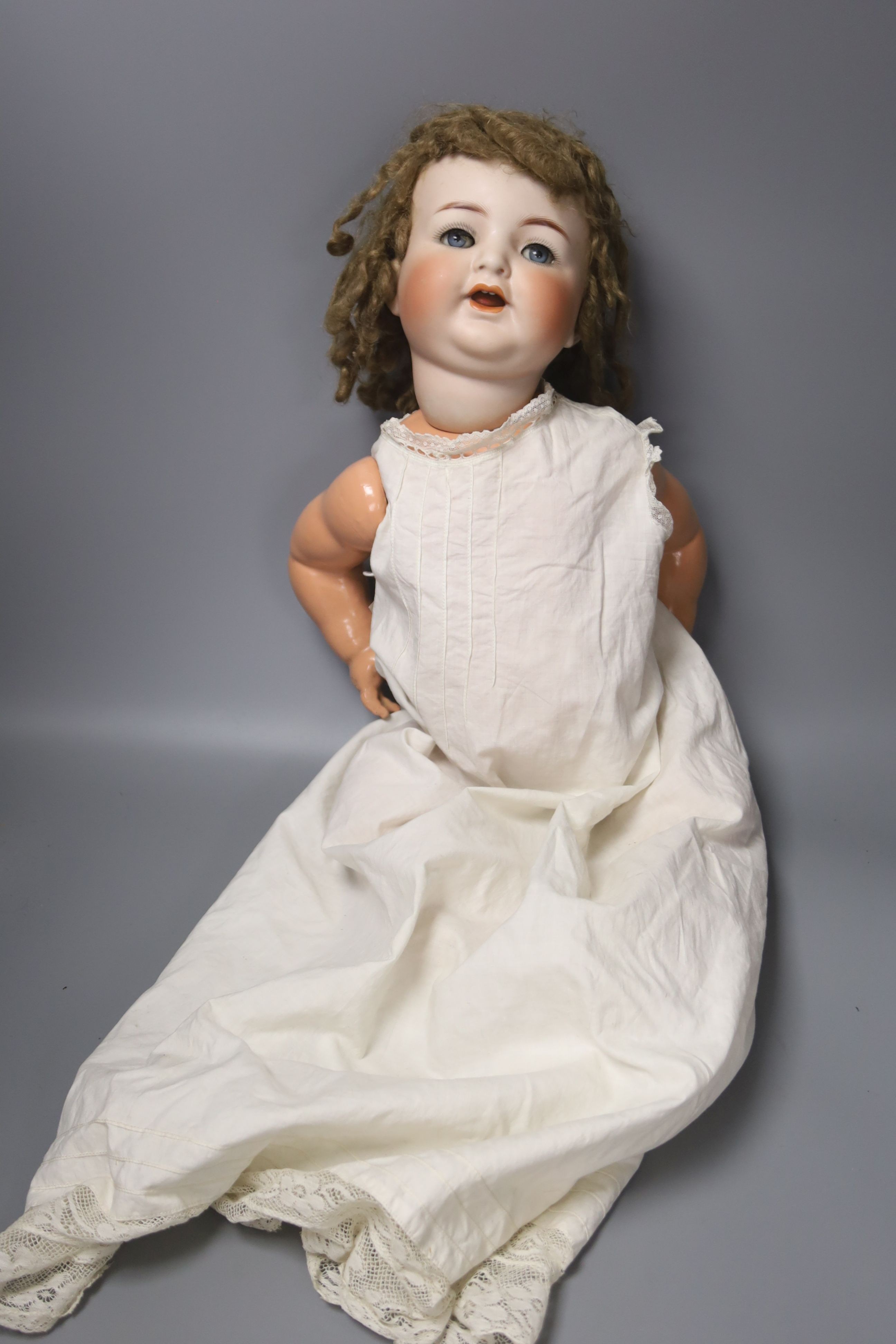 Simon Halbig bisque headed doll, 51cm